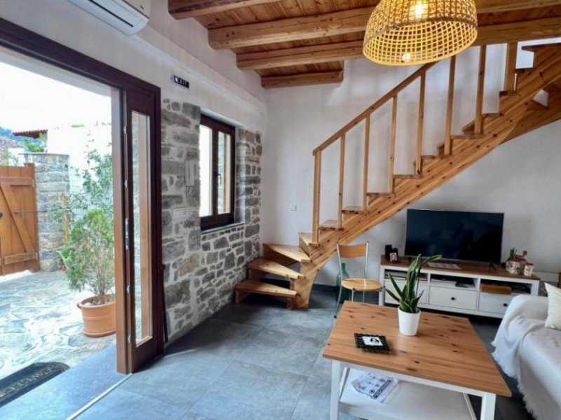 Limne MIT VIDEO! Kreta, Limne: Renoviertes Haus mit Bergblick, Garten und Innenhof zu verkaufen Haus kaufen